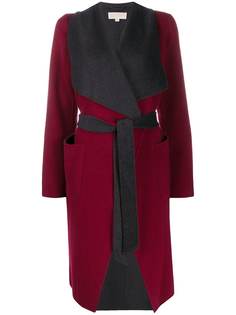 Michael Michael Kors кардиган-пальто с контрастным поясом