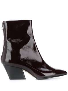 Aeyde лакированные ботильоны с заостренным носком
