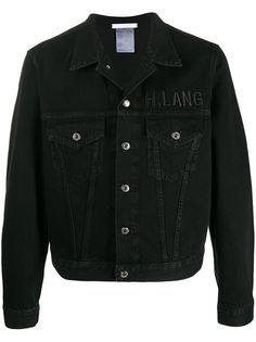 Helmut Lang джинсовая куртка Masc Trucker с логотипом