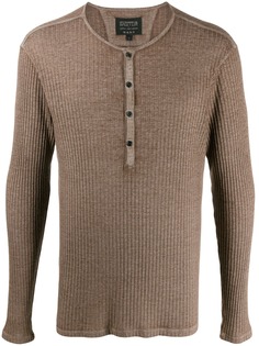 John Varvatos топ в рубчик с длинными рукавами