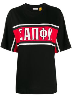 Moncler футболка с графичным принтом