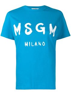 MSGM футболка с принтом