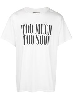 AMIRI футболка Too Much Too Soon
