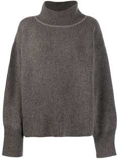 Maison Kitsuné джемпер оверсайз в рубчик