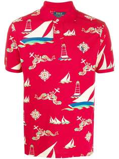 Polo Ralph Lauren рубашка-поло с принтом