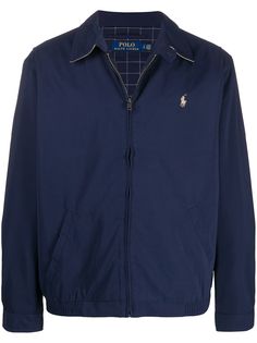 Polo Ralph Lauren куртка на молнии с вышитым логотипом