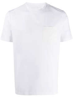 Prada футболка с карманом и логотипом
