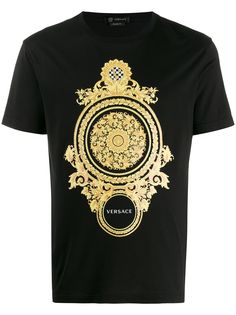 Versace футболка с принтом Barocco