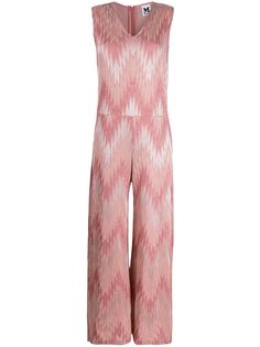 M Missoni комбинезон с блестками и узором зигзаг