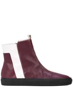 Alberto Fermani striped ankle boots