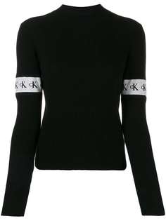 Calvin Klein Jeans джемпер с контрастными полосками и логотипом