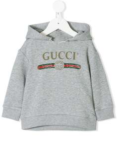 Gucci Kids худи с принтом-логотипом
