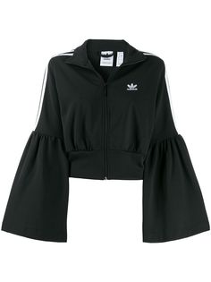 adidas укороченная куртка с расклешенными рукавами