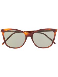 Saint Laurent Eyewear солнцезащитные очки в оправе черепаховой расцветки