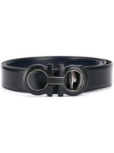 Salvatore Ferragamo ремень с двойной бляшкой Gancio