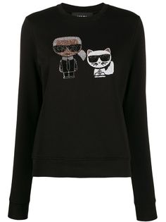 Karl Lagerfeld толстовка Ikonik с кристаллами