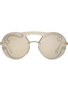 Prada Eyewear солнцезащитные очки с двойным мостом