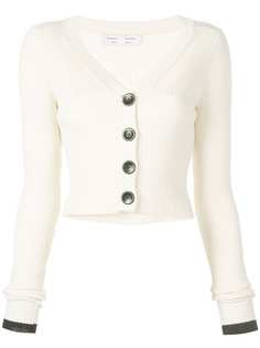 Proenza Schouler White Label укороченный кардиган тонкой вязки в рубчик