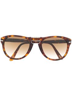 Persol солнцезащитные очки-авиаторы черепаховой расцветки