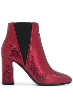Pollini ботинки с эффектом металлик