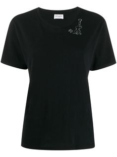 Saint Laurent футболка с узором