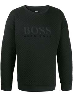 Boss Hugo Boss стеганая толстовка с логотипом