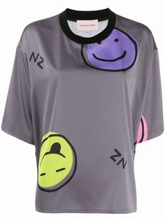 Natasha Zinko футболка Emoji свободного кроя