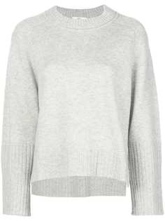 Allude джемпер свободного кроя с круглым вырезом