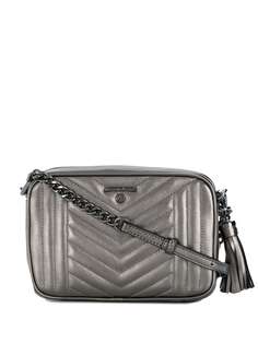 Michael Michael Kors стеганая сумка через плечо с эффектом металлик