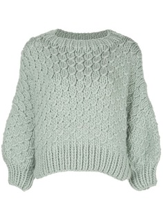 I Love Mr Mittens укороченный джемпер фактурной вязки