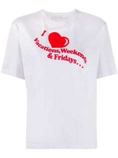 Victoria Victoria Beckham футболка I Heart Weekends с принтом