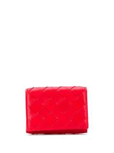 Bottega Veneta кошелек в три сложения с плетением Intrecciato