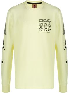 Nike футболка ACG с длинными рукавами и принтом