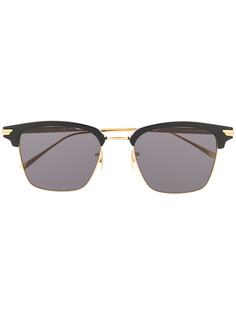 Bottega Veneta Eyewear солнцезащитные очки в квадратной оправе