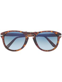 Persol солнцезащитные очки-авиаторы черепаховой расцветки