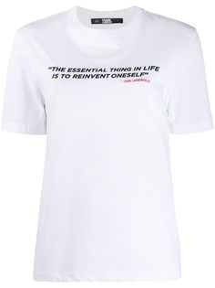 Karl Lagerfeld футболка Karlism с принтом