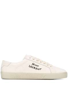 Saint Laurent кеды Court Classic с вышивкой