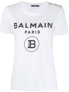 Balmain футболка с логотипом