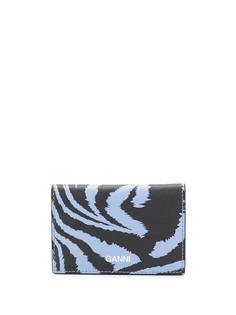 GANNI картхолдер с зебровым принтом