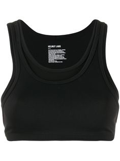 Helmut Lang укороченный многослойный топ