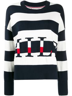 Tommy Hilfiger джемпер в полоску с логотипом