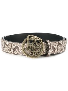 Just Cavalli ремень с тиснением под змеиную кожу