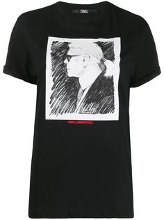 Karl Lagerfeld футболка Karl с принтом