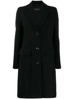 Emporio Armani однобортное пальто