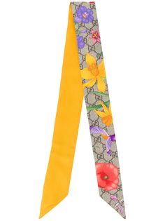Gucci шейный платок с принтом Flora