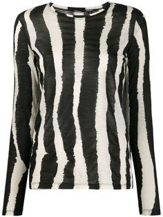 Proenza Schouler футболка в полоску с длинными рукавами