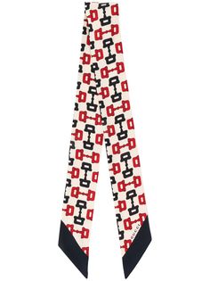 Gucci шейный платок с декором Horsebit