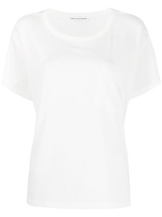 T By Alexander Wang футболка с нагрудным карманом и короткими рукавами