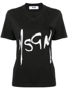 MSGM футболка с логотипом