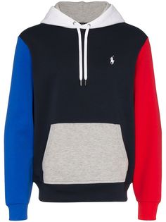 Polo Ralph Lauren худи в стиле колор-блок с логотипом